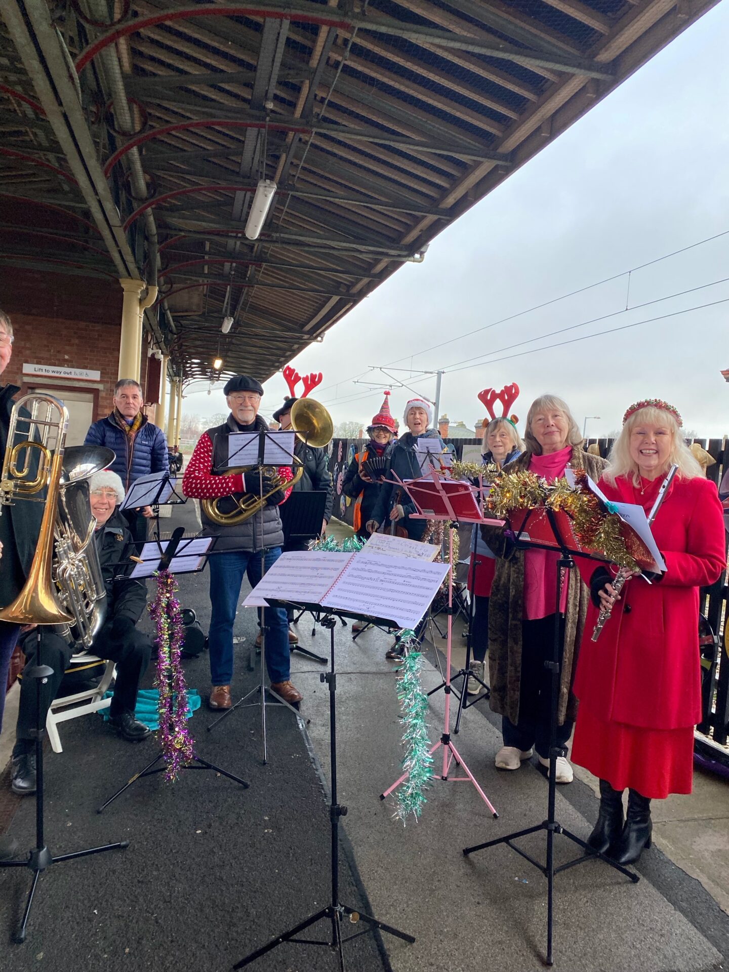 Busking for St Giles