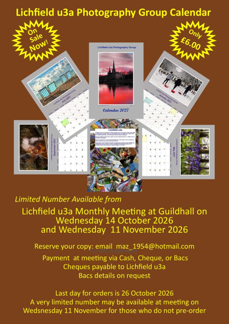Photography Group's 2027 Calendar
